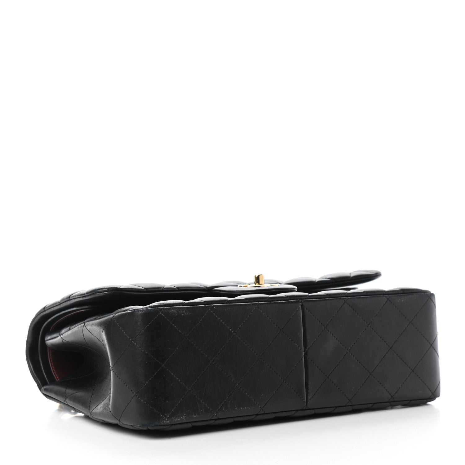 Chanel Lambskin Quilted Jumbo Double Flap Black 4 of 10