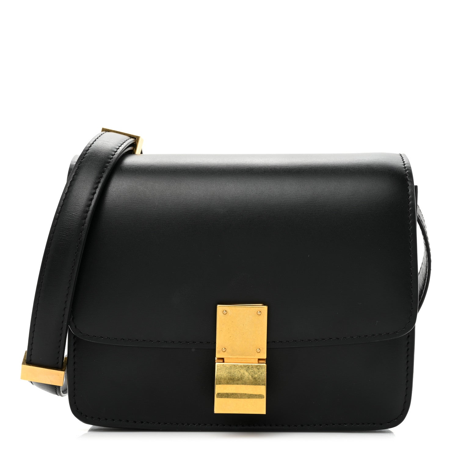 Celine Box Calfskin Teen Classic Box Flap Bag Black 1 of 16
