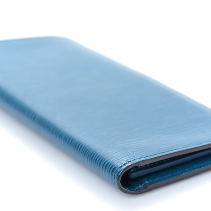 Louis Vuitton Epi Brazza Wallet Cyan 7 of 8