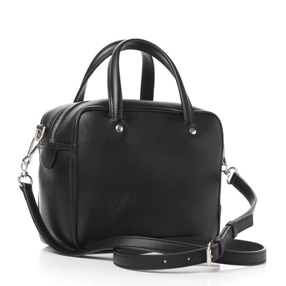 Balenciaga Shiny Day Calfskin XS Triangle Square Bag Black 3 of 10