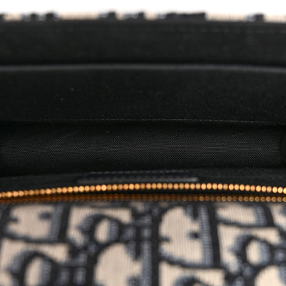 Christian Dior Oblique 30 Montaigne Flap Bag Blue 5 of 9