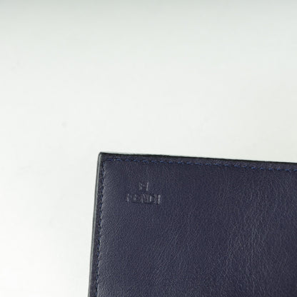 Fendi Patent Zucchino Continental Wallet Navy 6 of 9