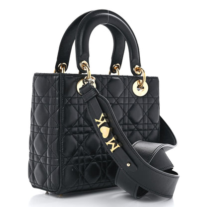 Christian Dior Lambskin Cannage Small My ABCDior Lady Dior Black 3 of 16