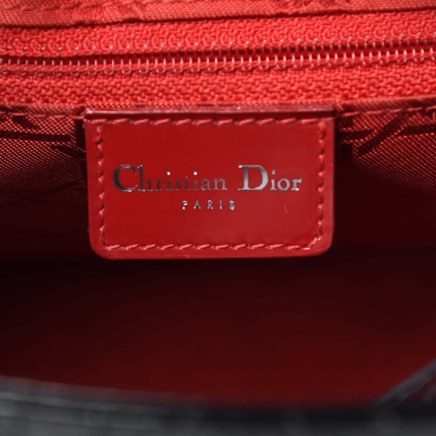 Christian Dior Patent Cannage Medium Lady Dior Black 6 of 9