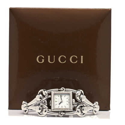 Gucci Stainless Steel Diamond Bezel Mother of Pearl 20mm Signoria Quartz Watch 5 of 5