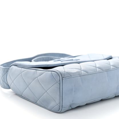 Chanel Lambskin Quilted CC Messenger Light Blue 9 of 11