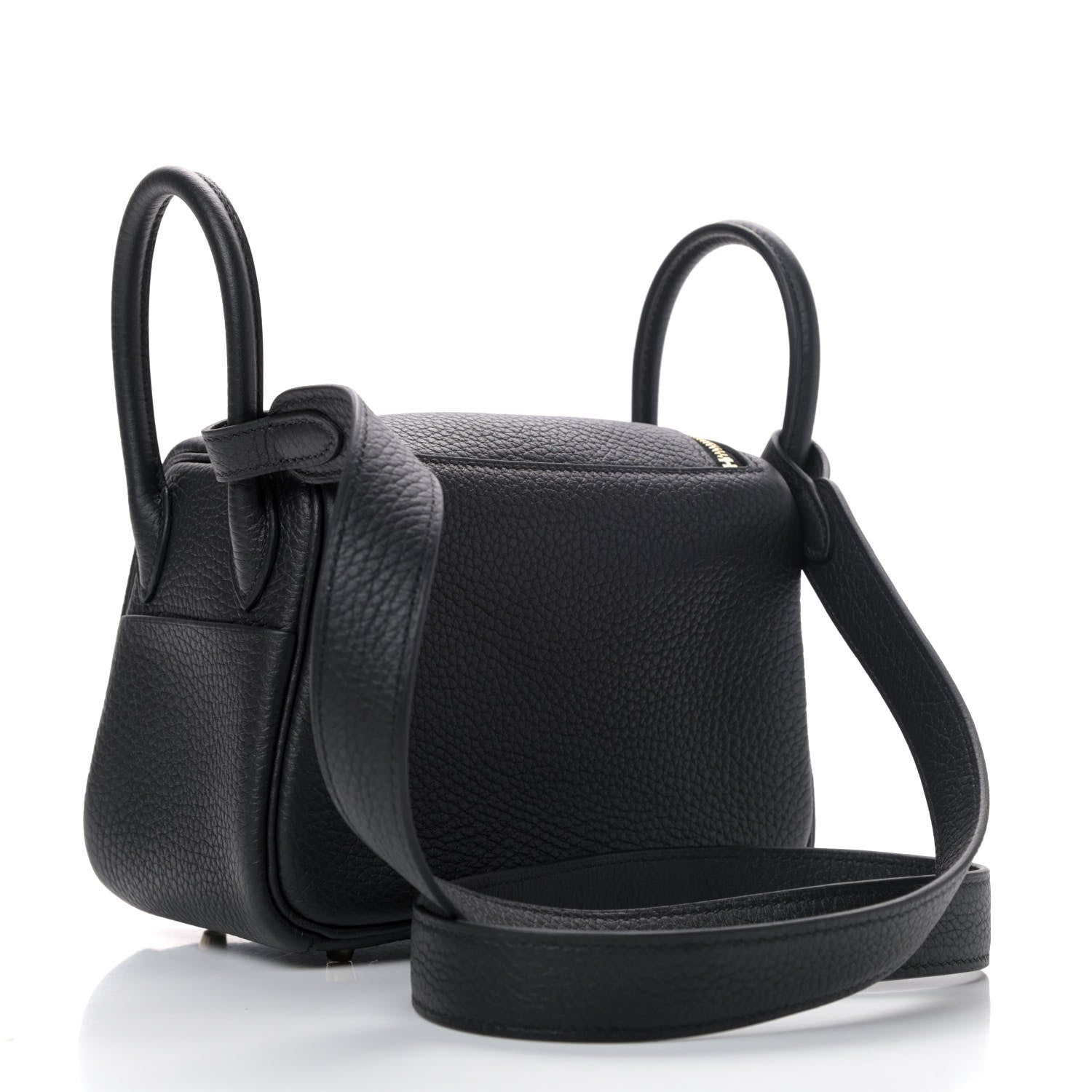 Hermes Taurillon Clemence Mini Lindy 20 Black 2 of 4