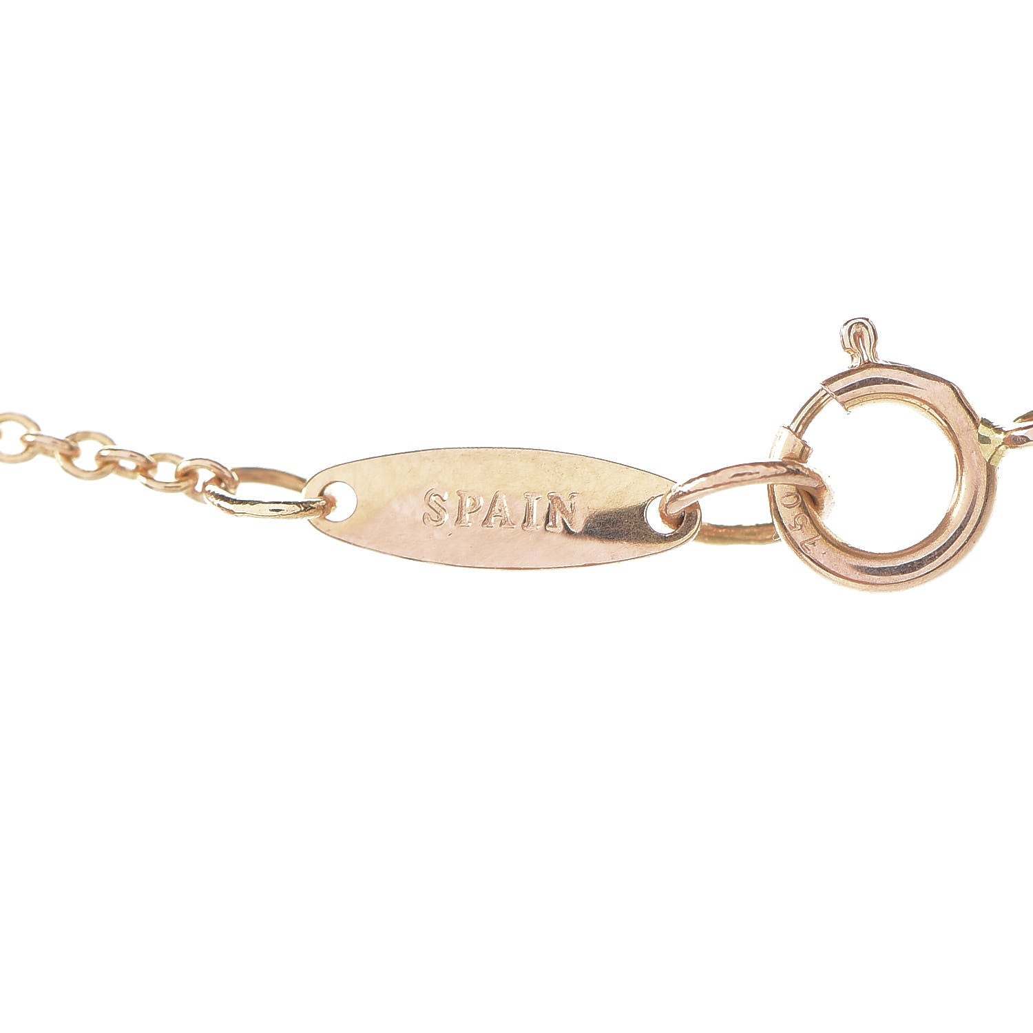 Tiffany 18K Rose Gold Diamond .03ct Elsa Peretti Diamonds by the Yard Pendant Necklace 7 of 8
