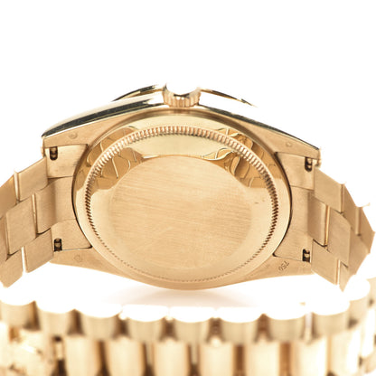 Rolex 18K Yellow Gold Diamond Bezel 36mm Oyster Perpetual Day-Date President Watch Champagne 118238 5 of 6