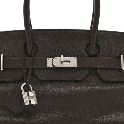 Hermes Taurillon Clemence JPG Birkin 42 Chocolate 7 of 10
