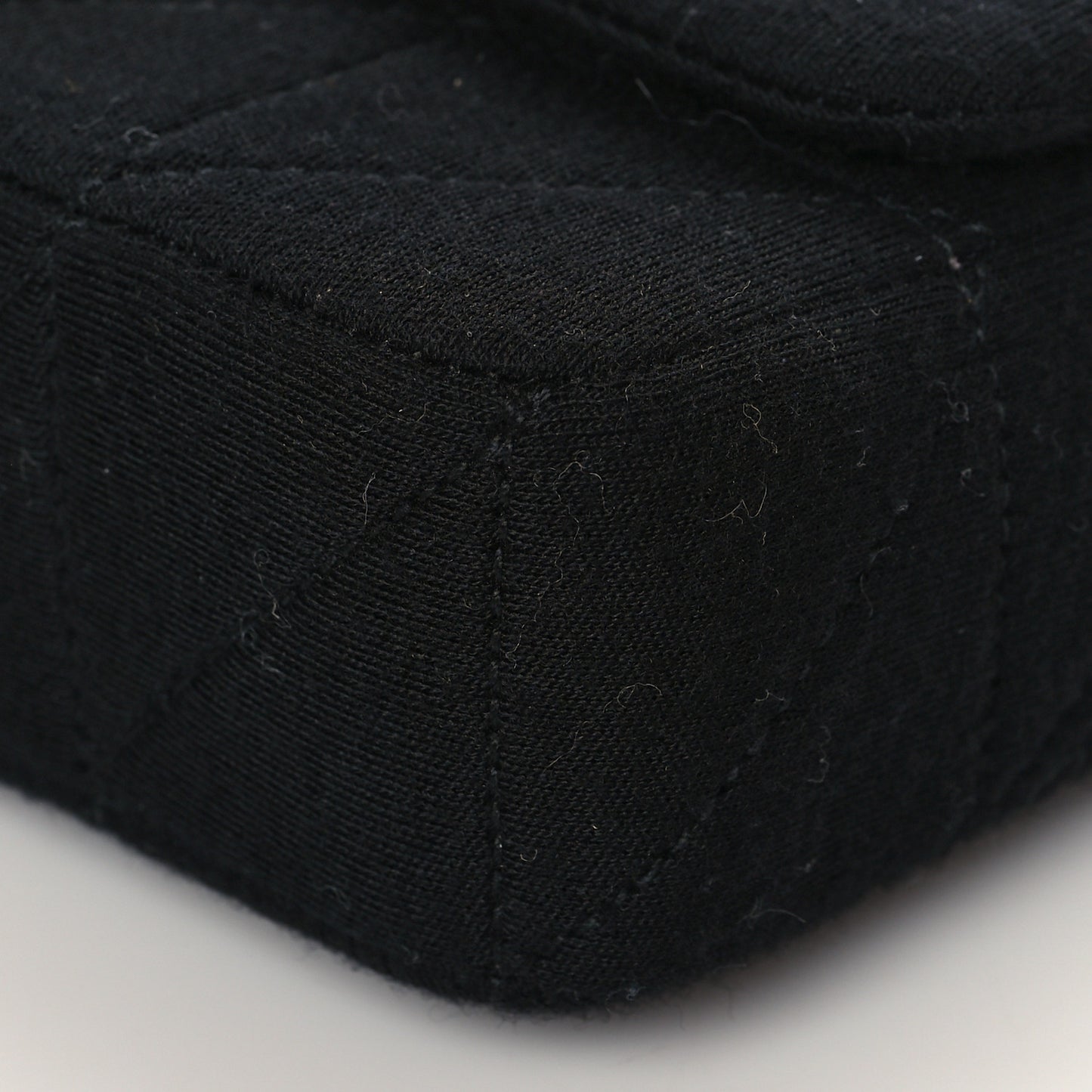 Jersey Wool Patchwork Monogram Medium Jamie Baguette Black