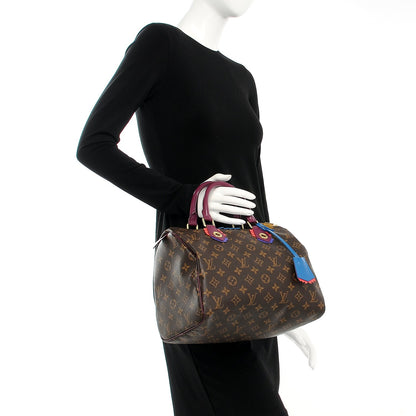 Louis Vuitton Monogram Totem Speedy 30 Magenta 2 of 8