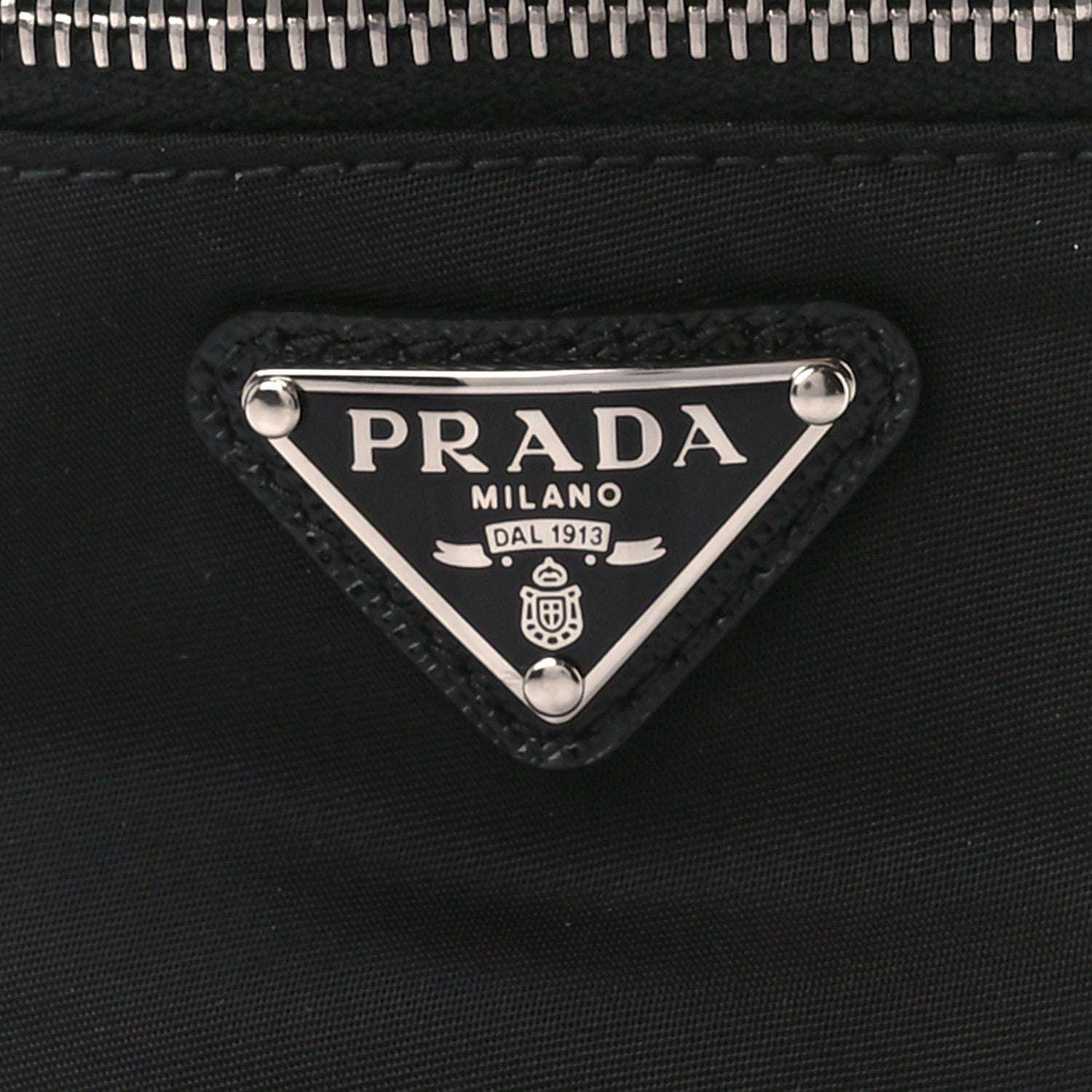 Prada Tessuto Nylon Wrist Pouch Black 7 of 10