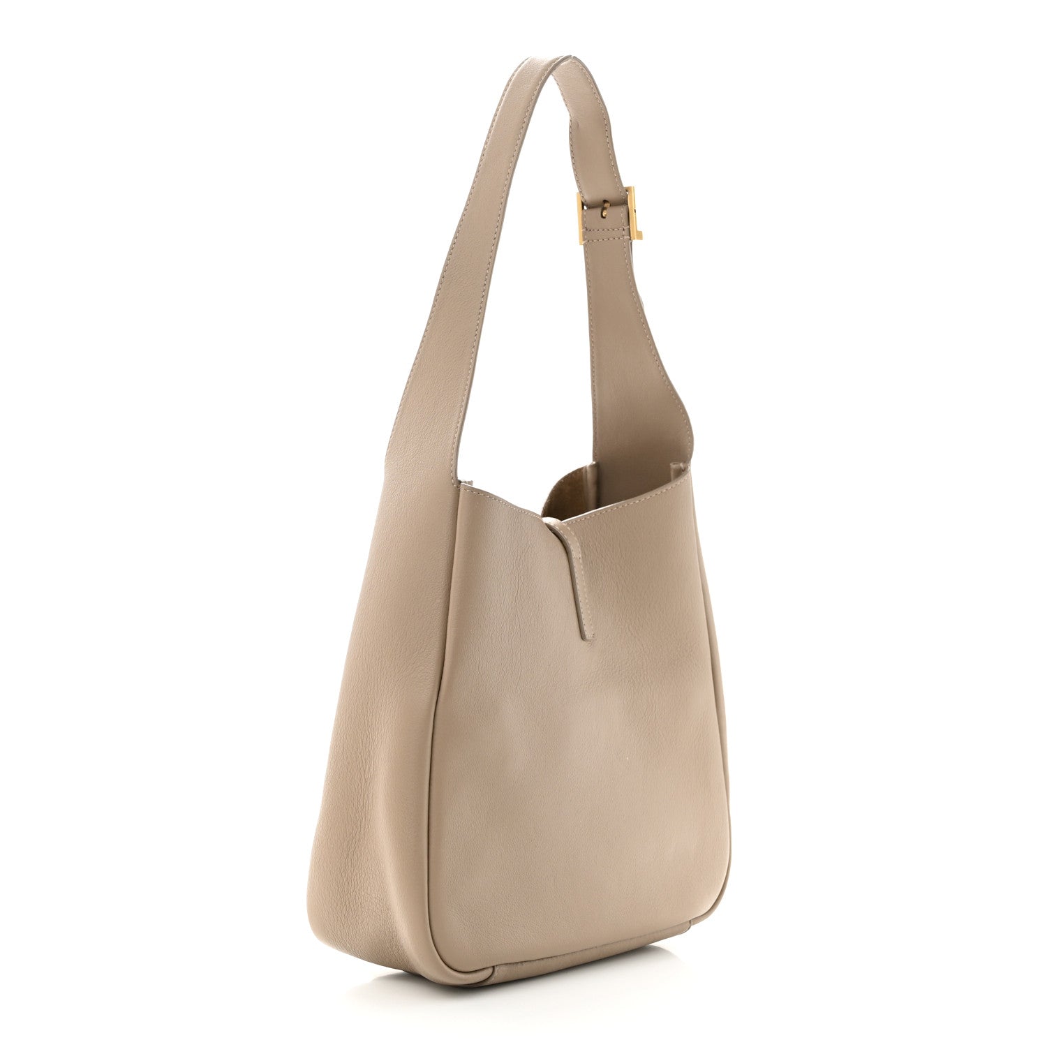 Saint Laurent Smooth Calfskin Small Le 5 A 7 Soft Hobo Dusty Grey 3 of 12