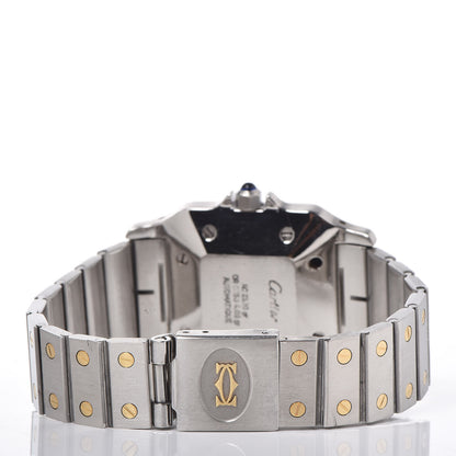 Cartier Stainless Steel 18K Yellow Gold 29mm Santos De Galbee Automatic Watch 4 of 6
