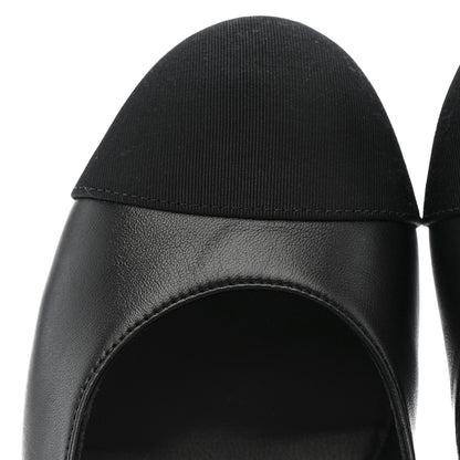 Chanel Lambskin Grosgrain Mary Jane Platform Pumps 38.5 Black 10 of 11