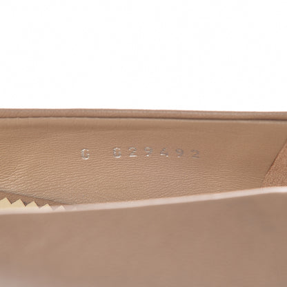 Chanel Lambskin Coco Line Pointed Toe Ballerina Flats 37 Beige Black 8 of 9