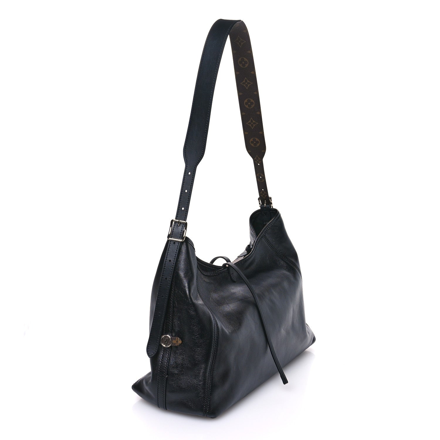 Louis Vuitton Lambskin CarryAll Vibe MM Black 4 of 10
