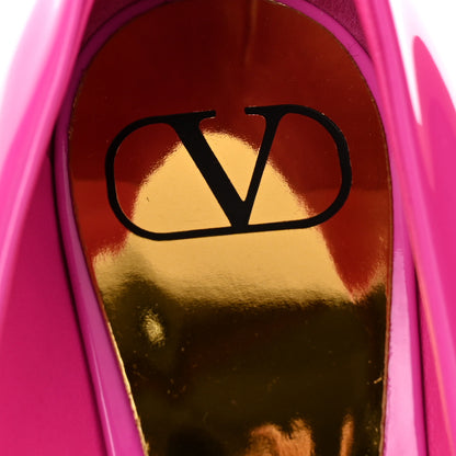 Valentino Garavani Patent Tonal One Stud 100mm Pumps 36.5 Pink PP 7 of 9