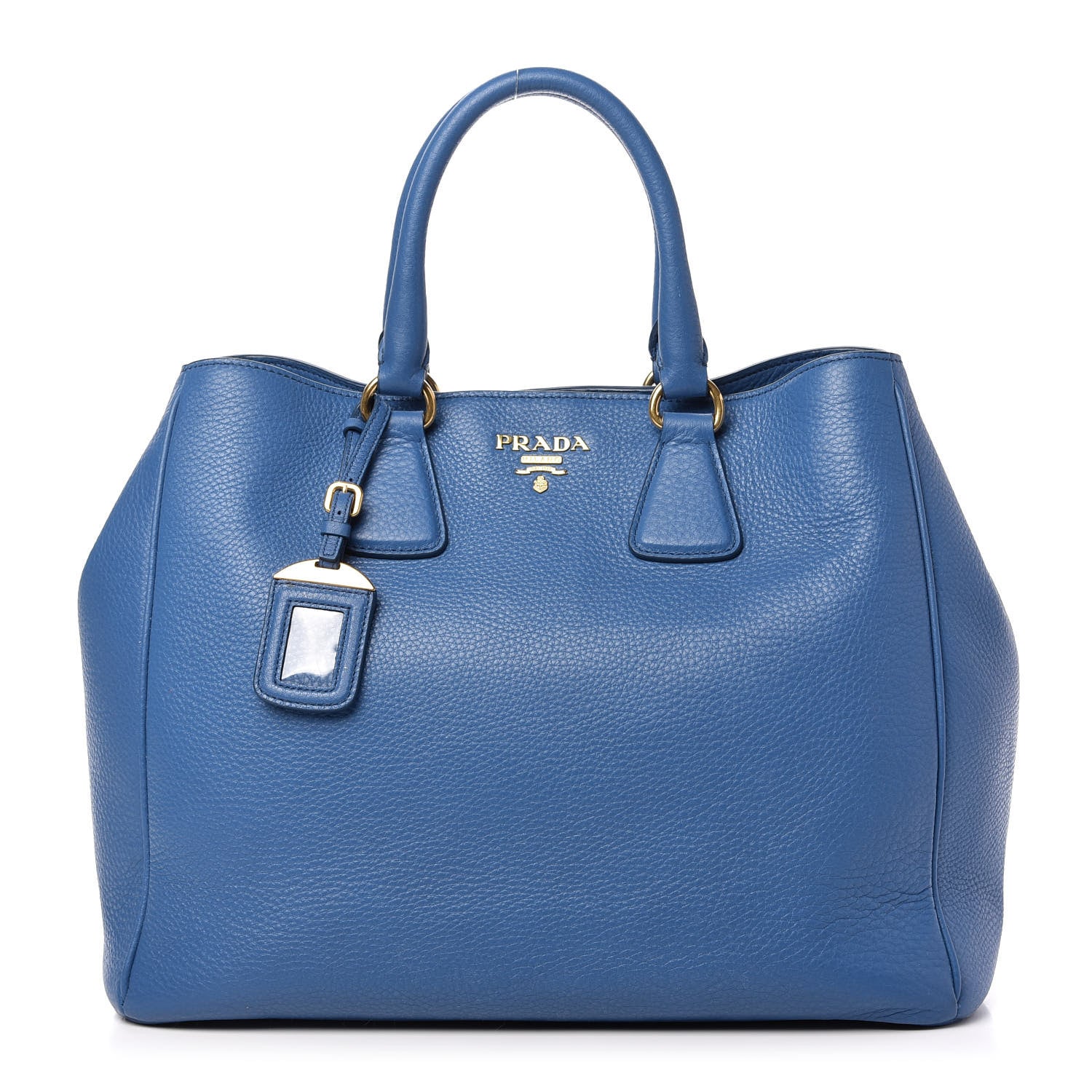 Prada Vitello Daino Tote Cobalto 1 of 10