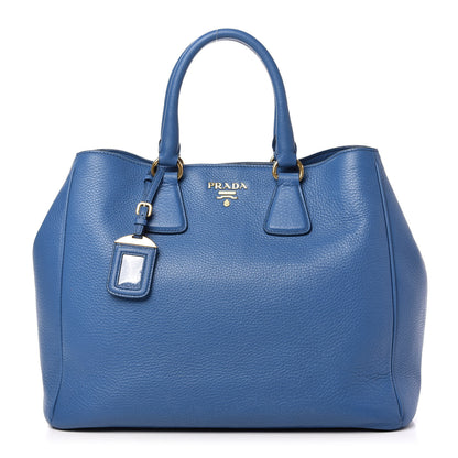 Prada Vitello Daino Tote Cobalto 1 of 10