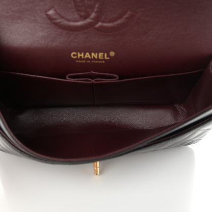 Chanel Lambskin Quilted Medium Double Flap Black 6 of 15