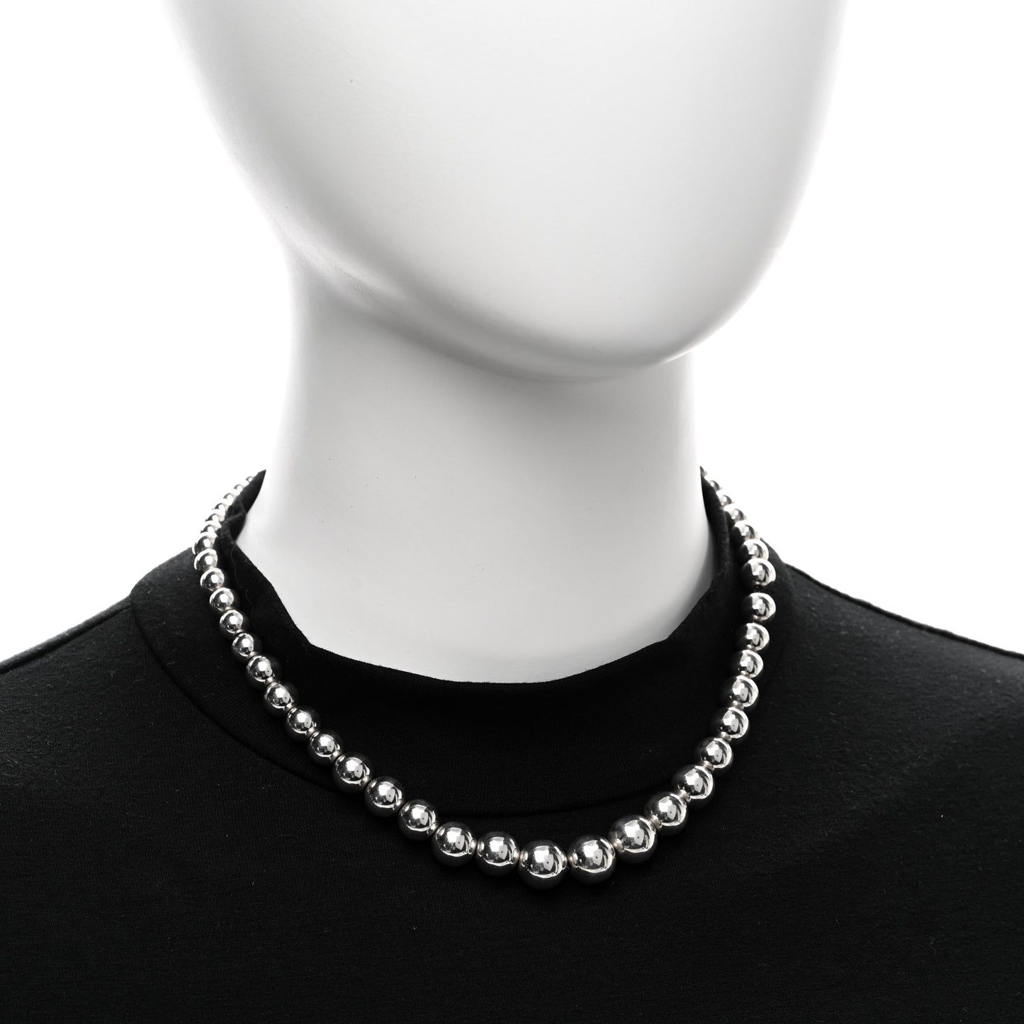 Sterling Silver HardWear Graduated Ball Necklace