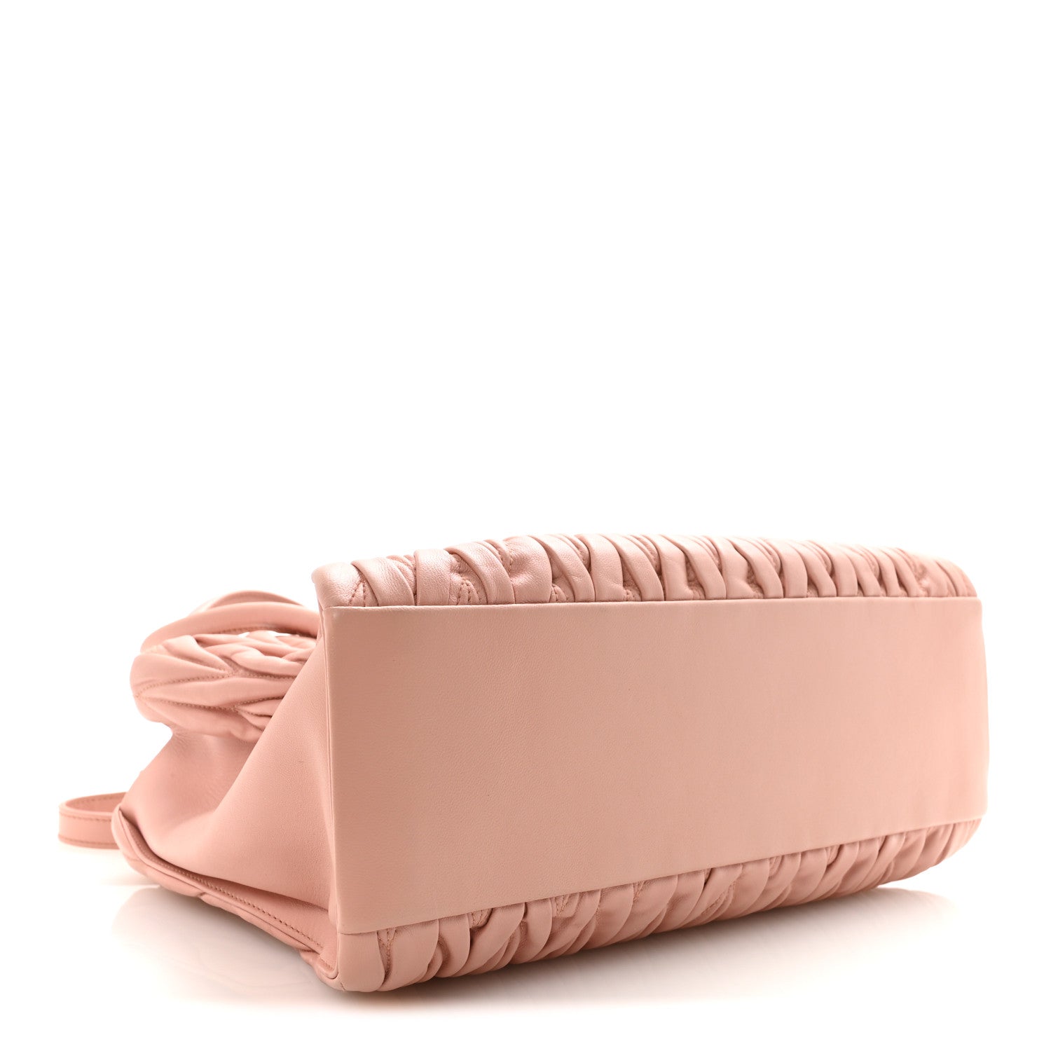 Miu Miu Nappa Matelasse Bauletto Top Handle Bowler Orchidea