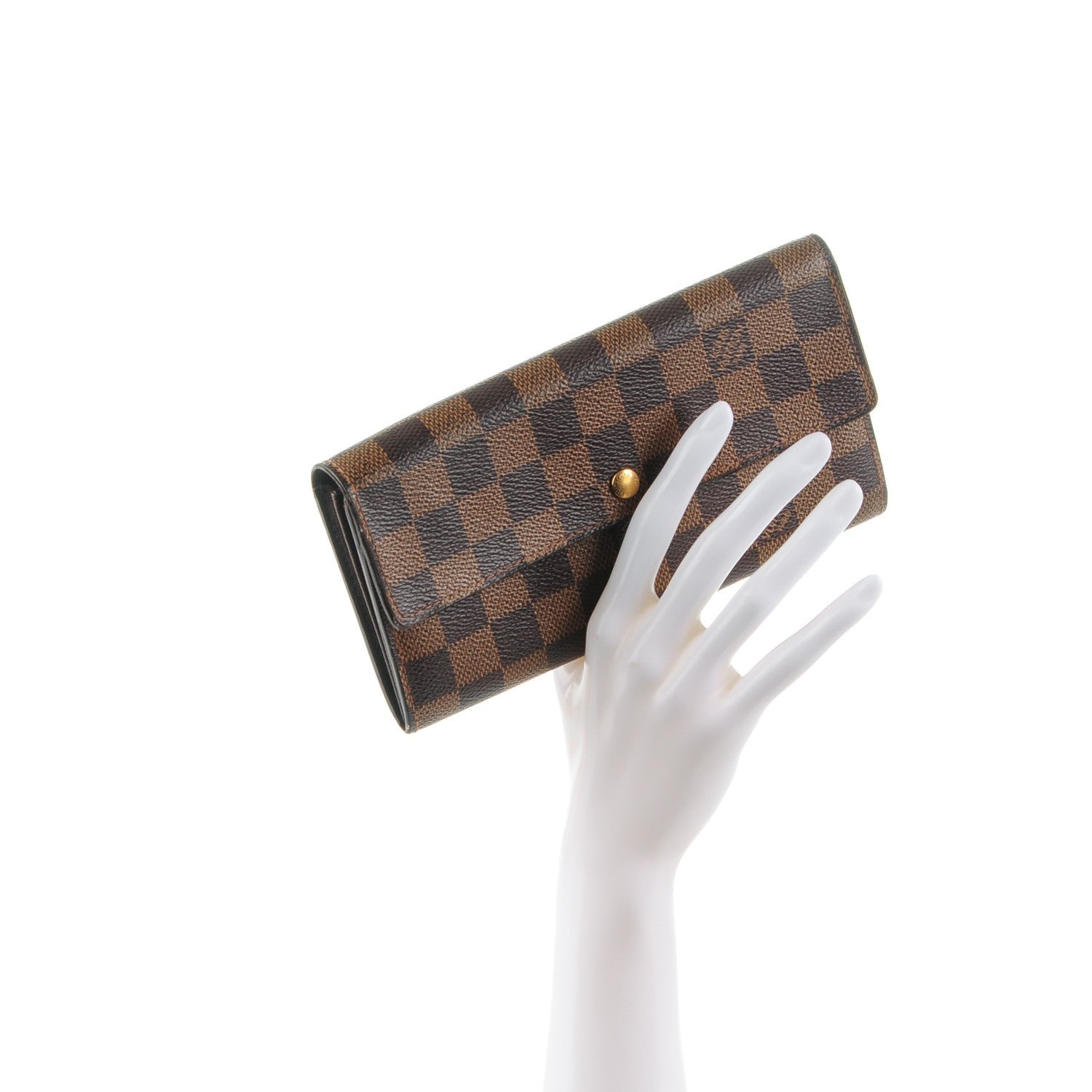 Louis Vuitton Damier Ebene Sarah Wallet 2 of 7