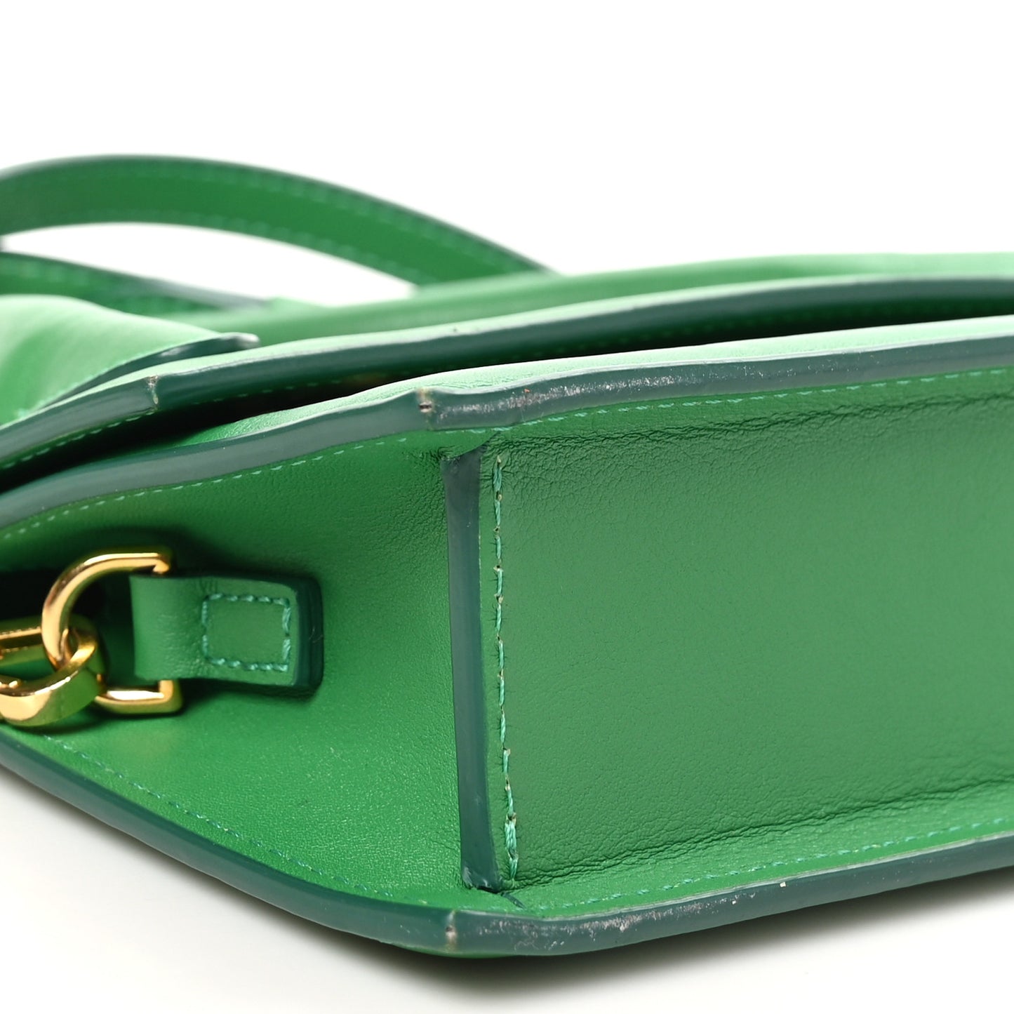 Smooth Calfskin Le Chiquito Long Green