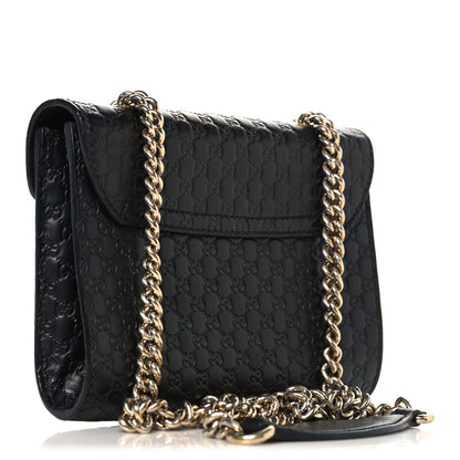 Gucci Soft Microguccissima Mini Emily Chain Shoulder Bag Black 3 of 11