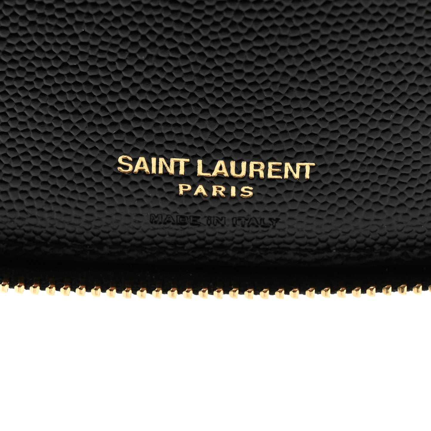 Grain De Poudre Matelasse Chevron Monogram Compact Zip Around Wallet Black