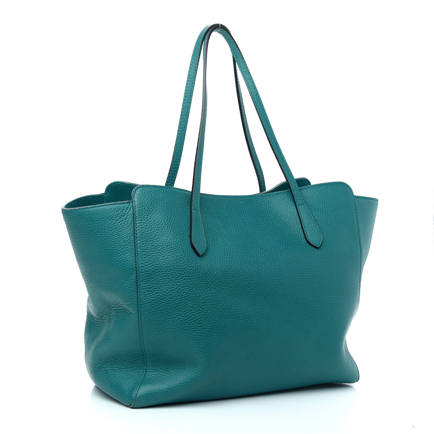 Gucci Dollar Calfskin Medium Swing Tote Deep Cobalt 3 of 10