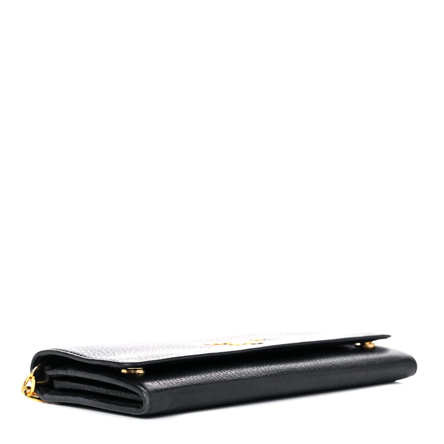 Vitello Daino Chain Wallet Black