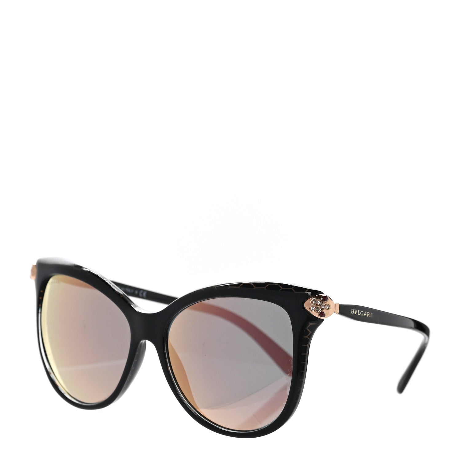 Bulgari Cat Eye 8188-B Sunglasses Black 1 of 6