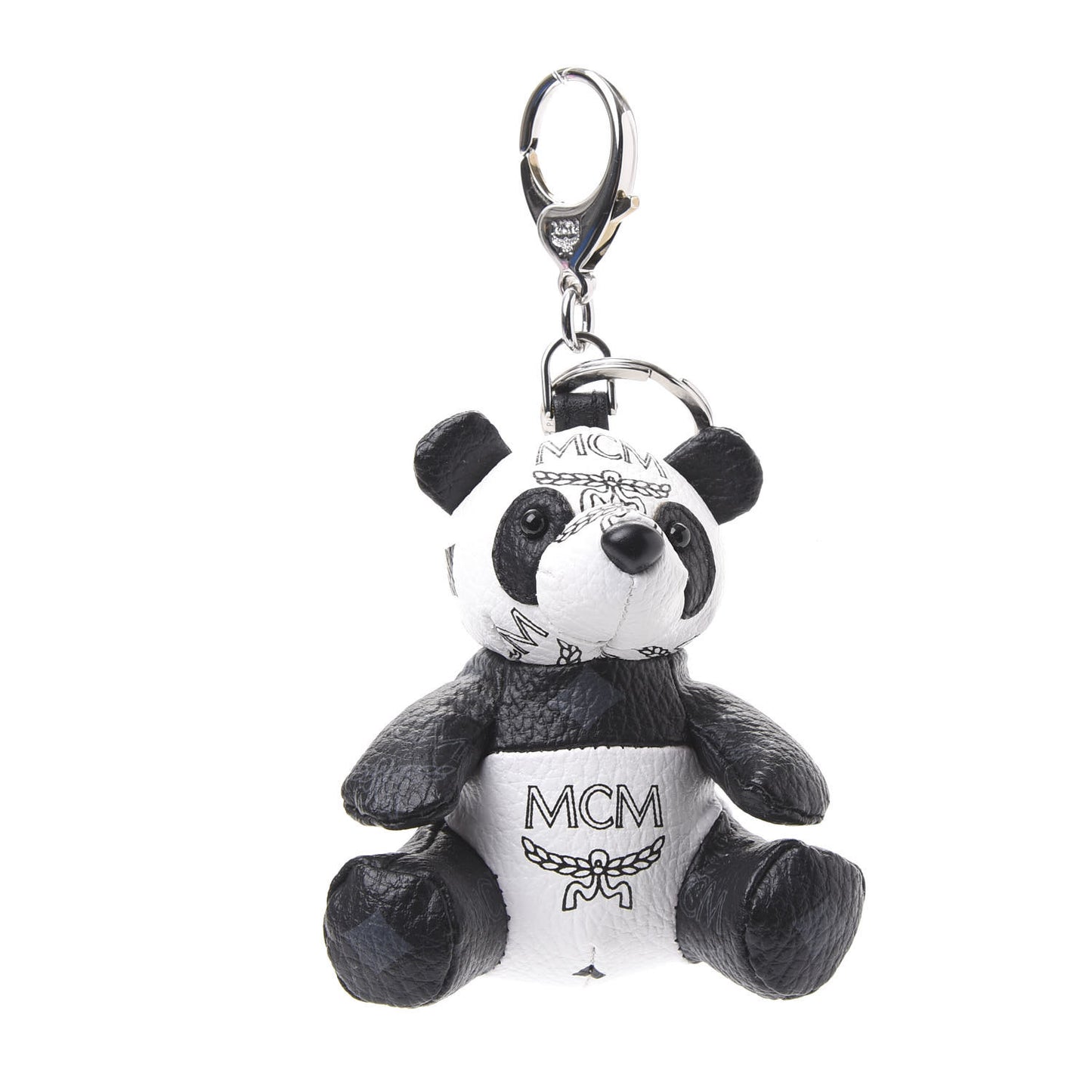 Visetos Panda Animal Key Ring Bag Charm Black White
