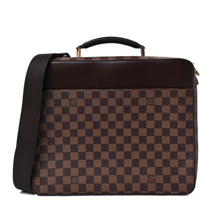 Louis Vuitton Damier Ebene Porte Ordinateur Sabana Computer Case 1 of 7