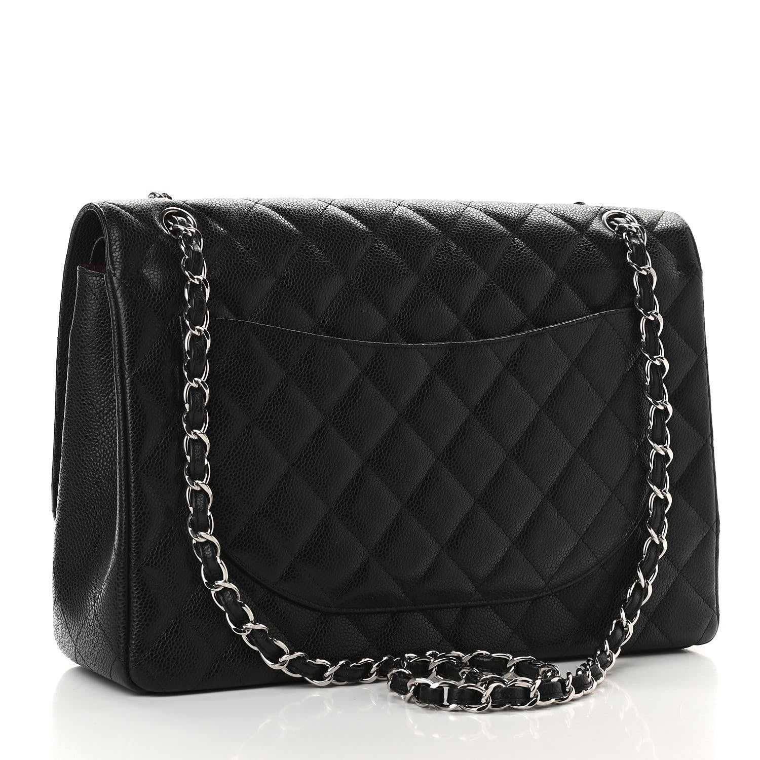 Chanel Caviar Quilted Maxi Double Flap Black 2 of 9