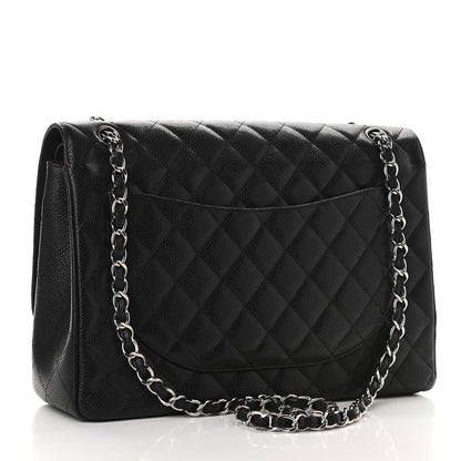 Chanel Caviar Quilted Maxi Double Flap Black 2 of 9