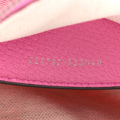 Gucci X PALACE GG Supreme Monogram Palace Textured Dollar Calfskin Shoulder Bag Pink Pale Rose Palace 7 of 11