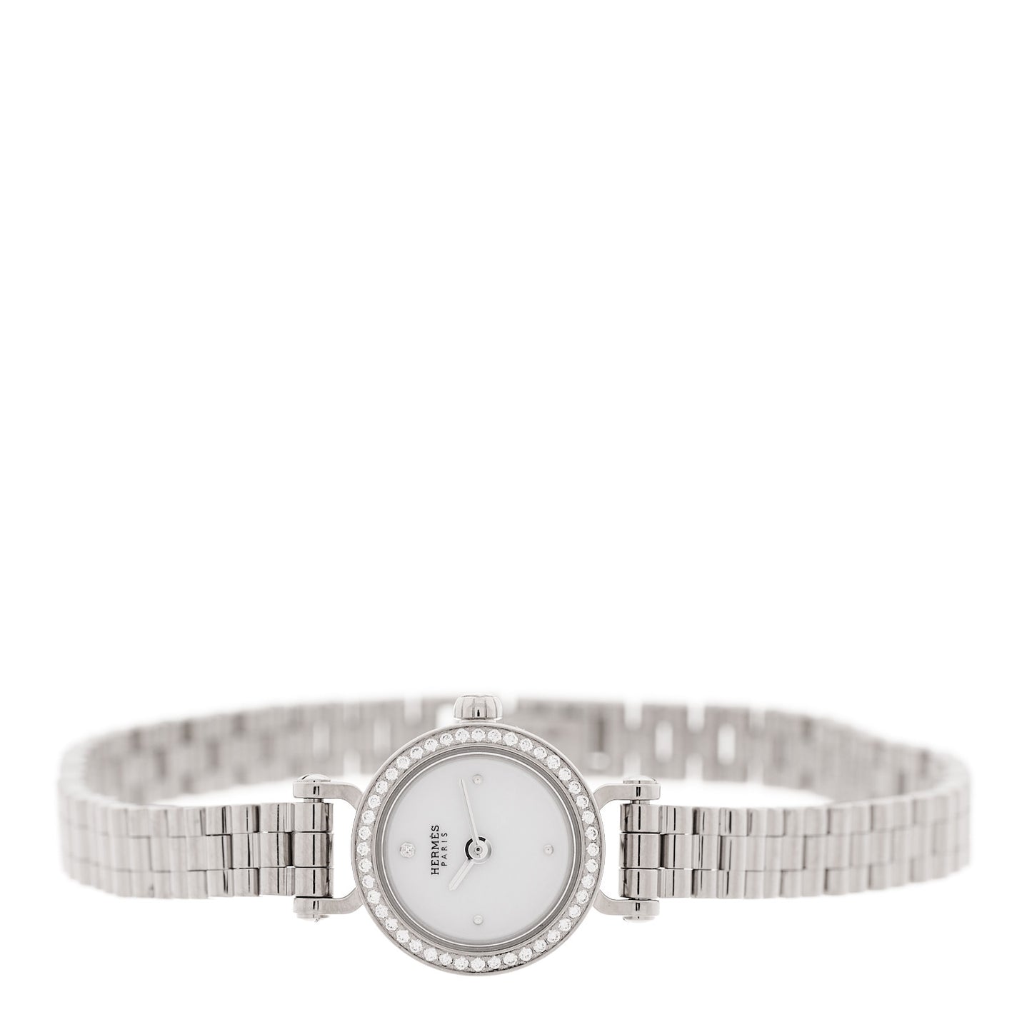 18K White Gold Diamond 16mm Faubourg Quartz Watch