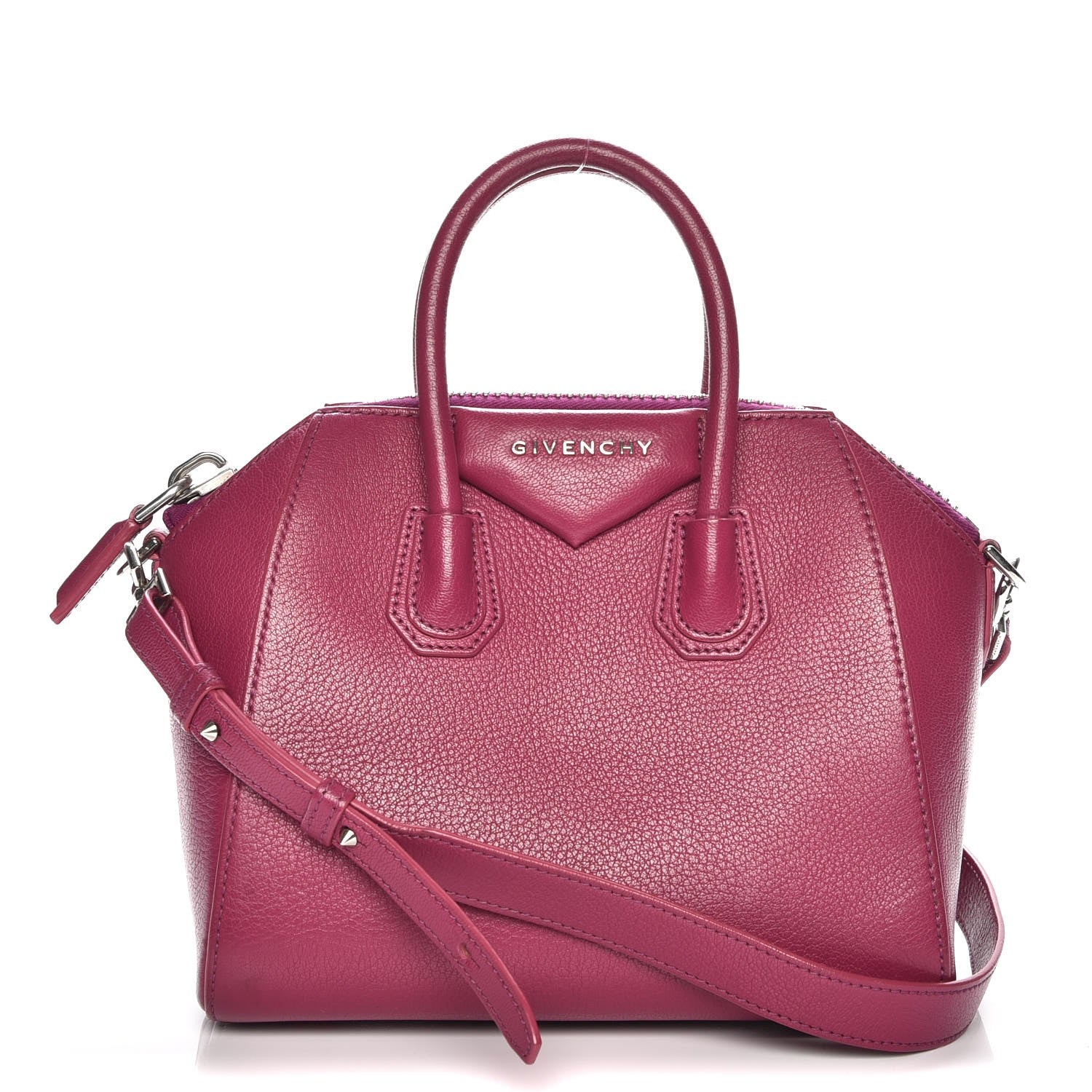 Givenchy Sugar Goatskin Mini Antigona Magenta 1 of 8