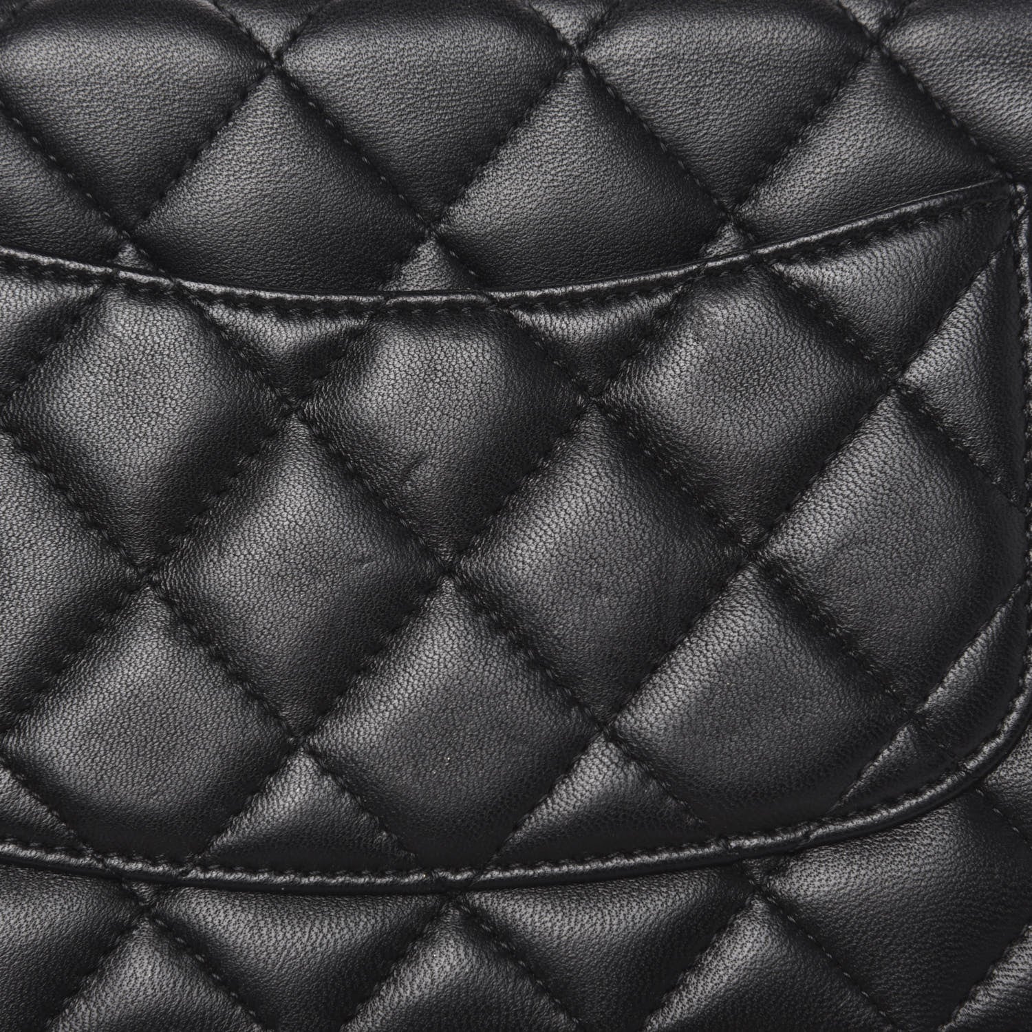 Chanel Lambskin Quilted Wallet On Chain WOC Black 12 of 13