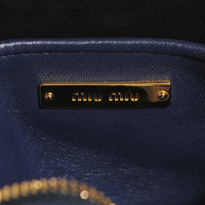 Miu Miu Nappa Matelasse Shoulder Bag Bleuette 16 of 18