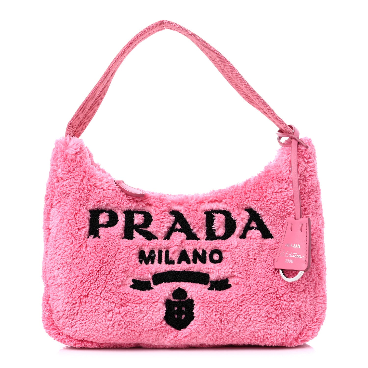 Prada Terry Cloth Mini Re-Edition 2000 Bag Petalo Black 1 of 10