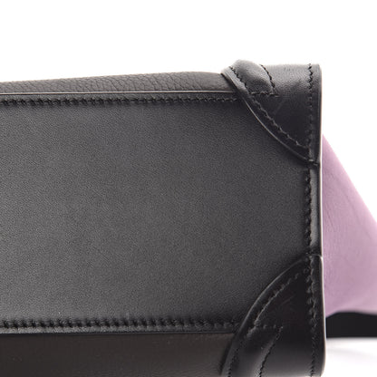 Celine Smooth Drummed Calfskin Tri-color Nano Luggage Anthracite 10 of 12