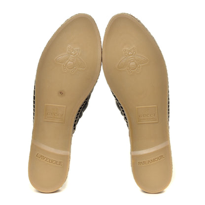 Gucci Nappa Matelasse GG Marmont Espadrille Slippers 41 Black 12 of 12