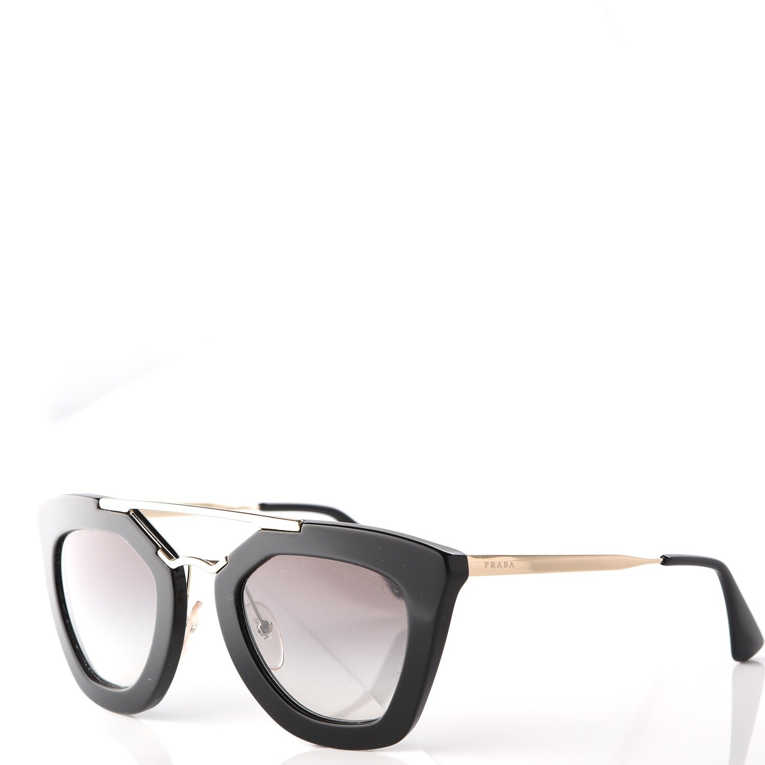 Prada Acetate Cinema Sunglasses SPR 09Q Black 1 of 7