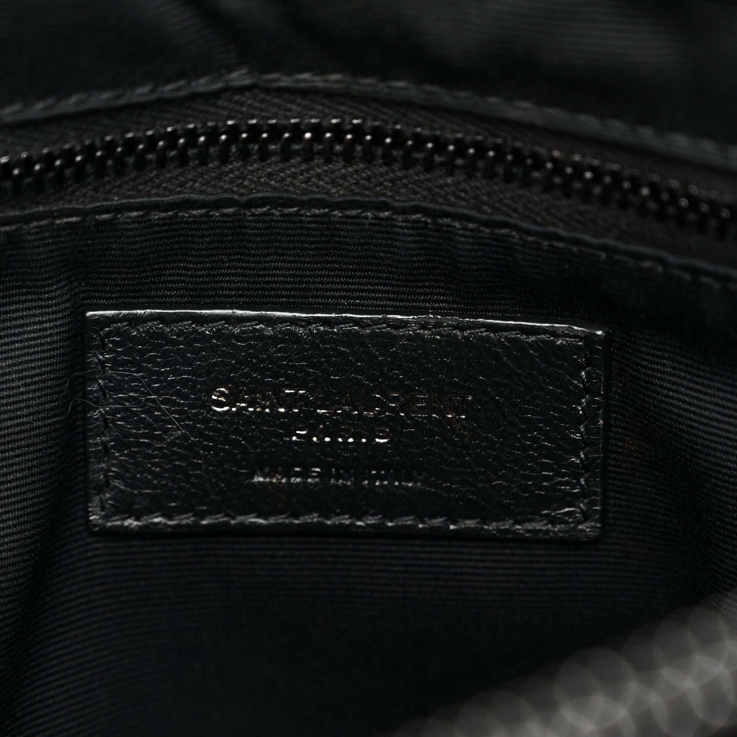 Calfskin Y Quilted Monogram Monochrome Large Loulou Chain Satchel Black