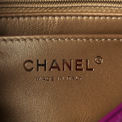 Chanel Lambskin Quilted Mini Pearl Crush Flap Purple 6 of 13